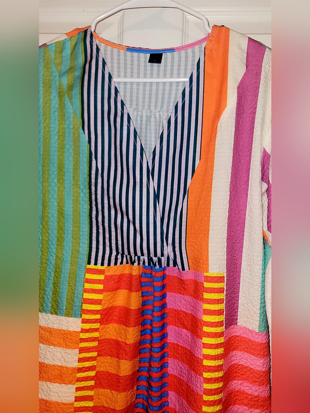 Multi Colored Midi Dress - Picture 6 of 7